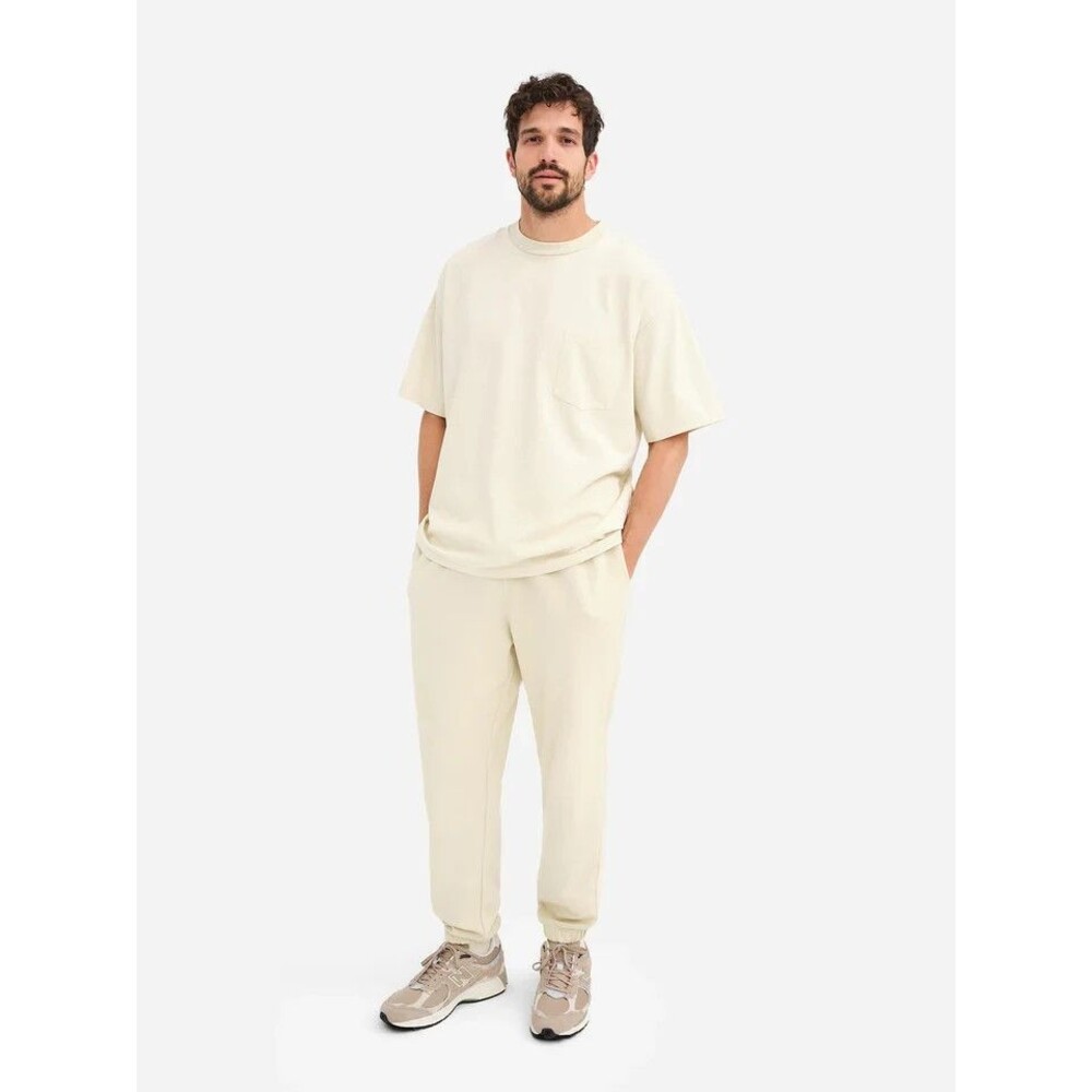 Mate The Label Men's Organic Fleece Relaxed‎ Pocket Jogger Sweatpants BONE XXL